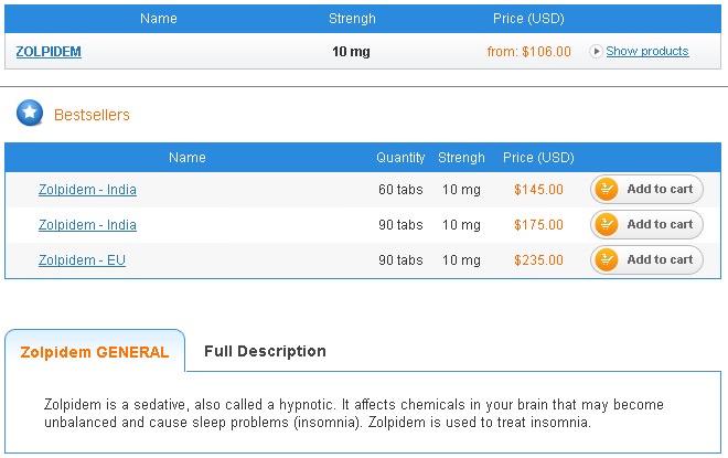 Zolpidem tartrate cost cvs